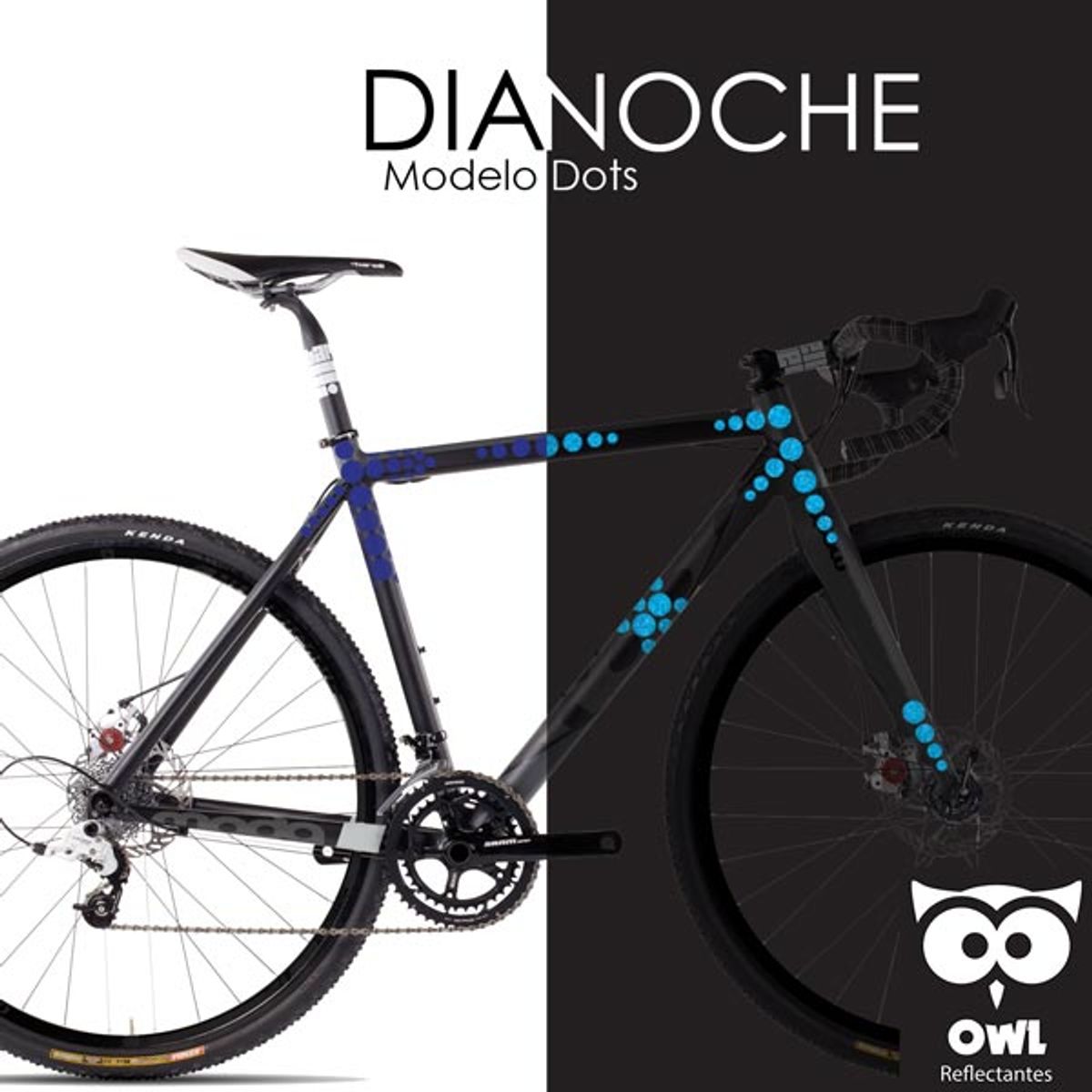 OWL - Reflectante OWL DIY Dots Azul