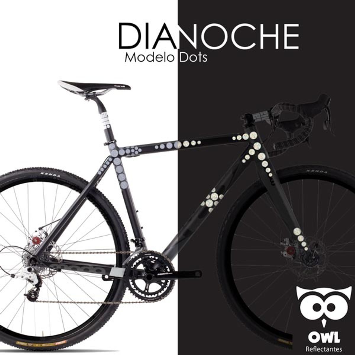 OWL - Reflectante OWL DIY Dots Gris