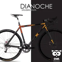 OWL - Reflectante DIY Dots Naranjo