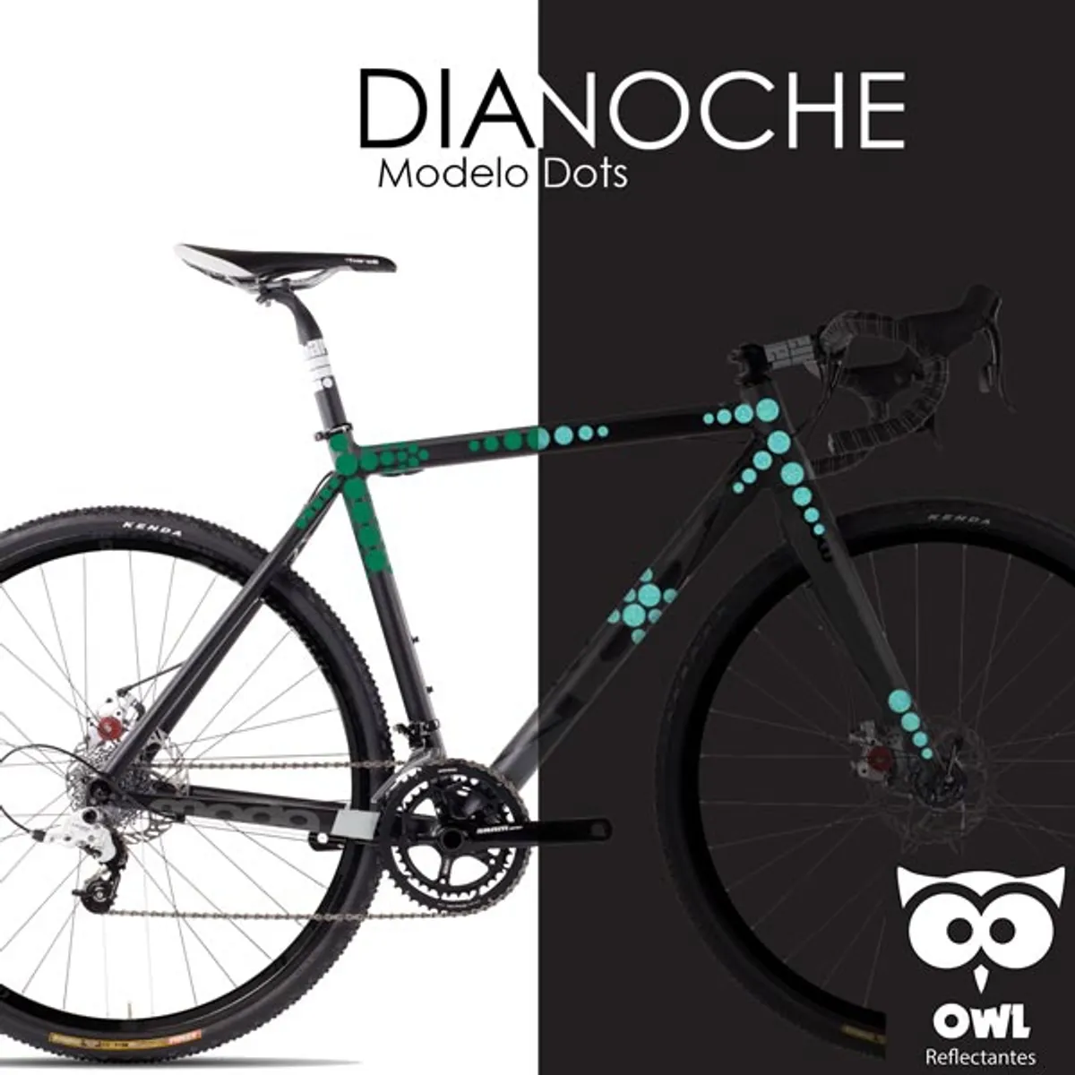 OWL - Reflectante OWL DIY Dots Verde