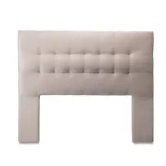 GENERICO - Respaldo Cama King Felpa Beige Alicante CP