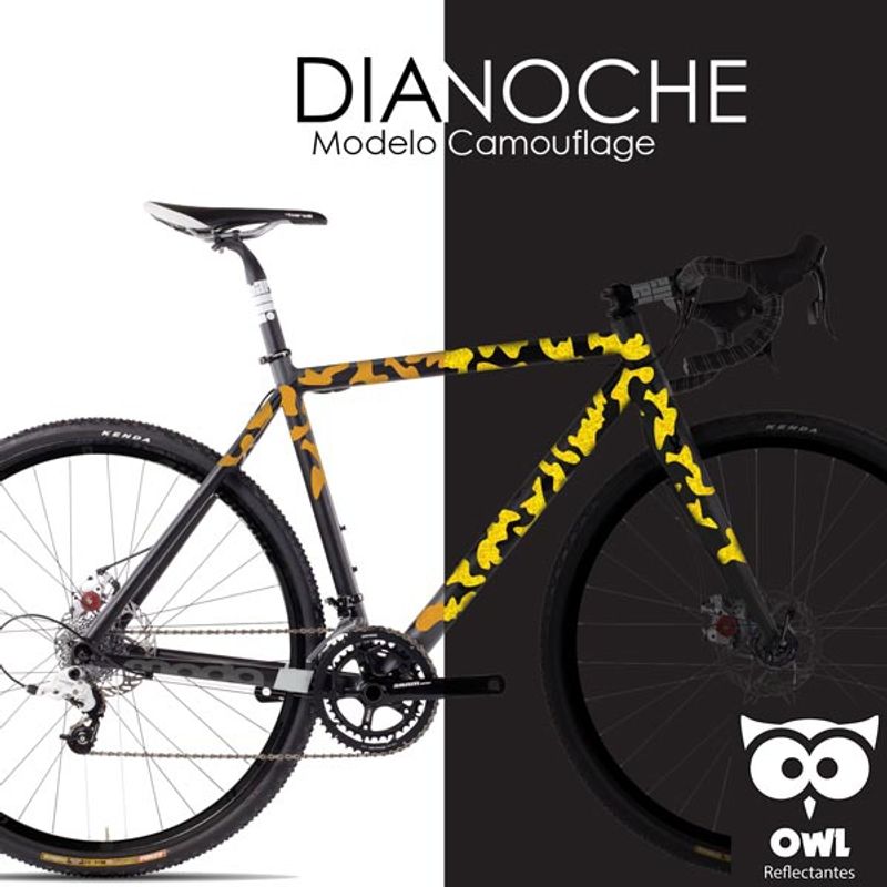 OWL - Reflectante OWL DIY Camuflaje Amarillo