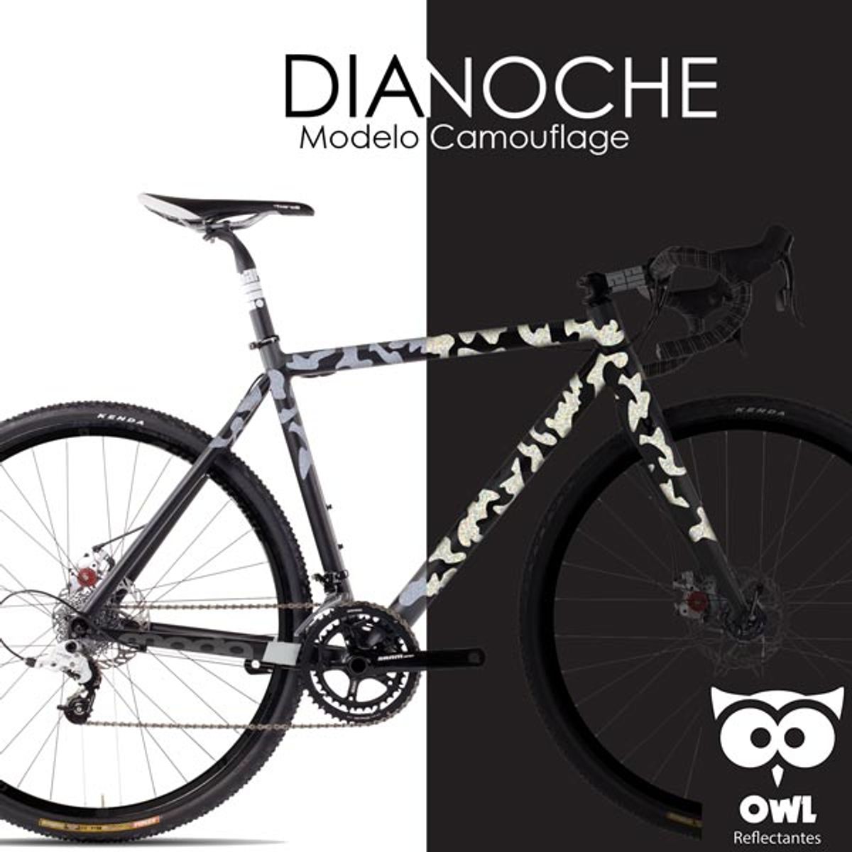 OWL - Reflectante OWL DIY Camuflaje Gris