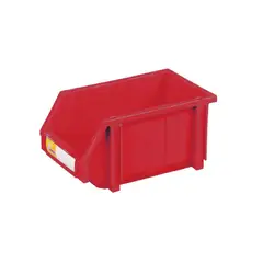 GENERICO - Caja plástica apilable multifunción rojo 180x110x80mm