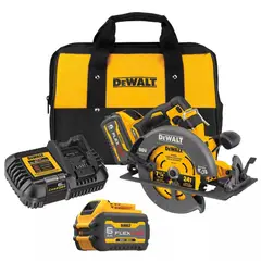 DEWALT - Kit Sierra Circular Inal. 71/4" 60V + 2 Bat 6a+Carg.