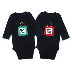ANGO - Bodys MATCH marca para MELLIZOS O GEMELOS BUY ONE - GET ONE FREE