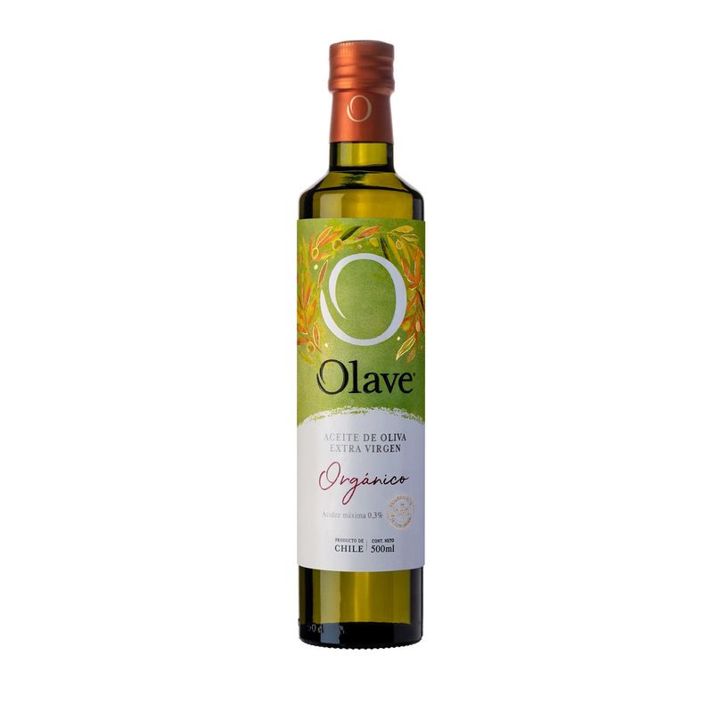 OLAVE - Aceite de Oliva extra virgen Olave Organico 1 x 500 ml