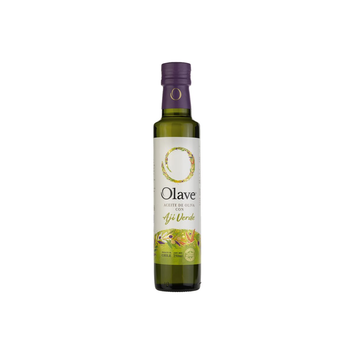 OLAVE - Aceite Oliva Extra Saborizado Olave Aji Verde 1 x 250 ml