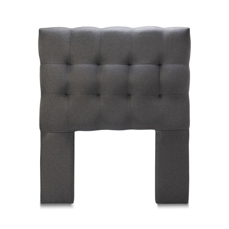 GENERICO - Respaldo Cama 1,5 Plazas Lino Gris Oscuro Alicante CP