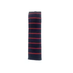 PHILIPPE SALVET - Corbata Tejida Microfibra Rayas Azul Rojo Punta Recta