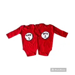 ANGO - Bodys MATCH marca para MELLIZOS O GEMELOS TWINS 1 Y 2