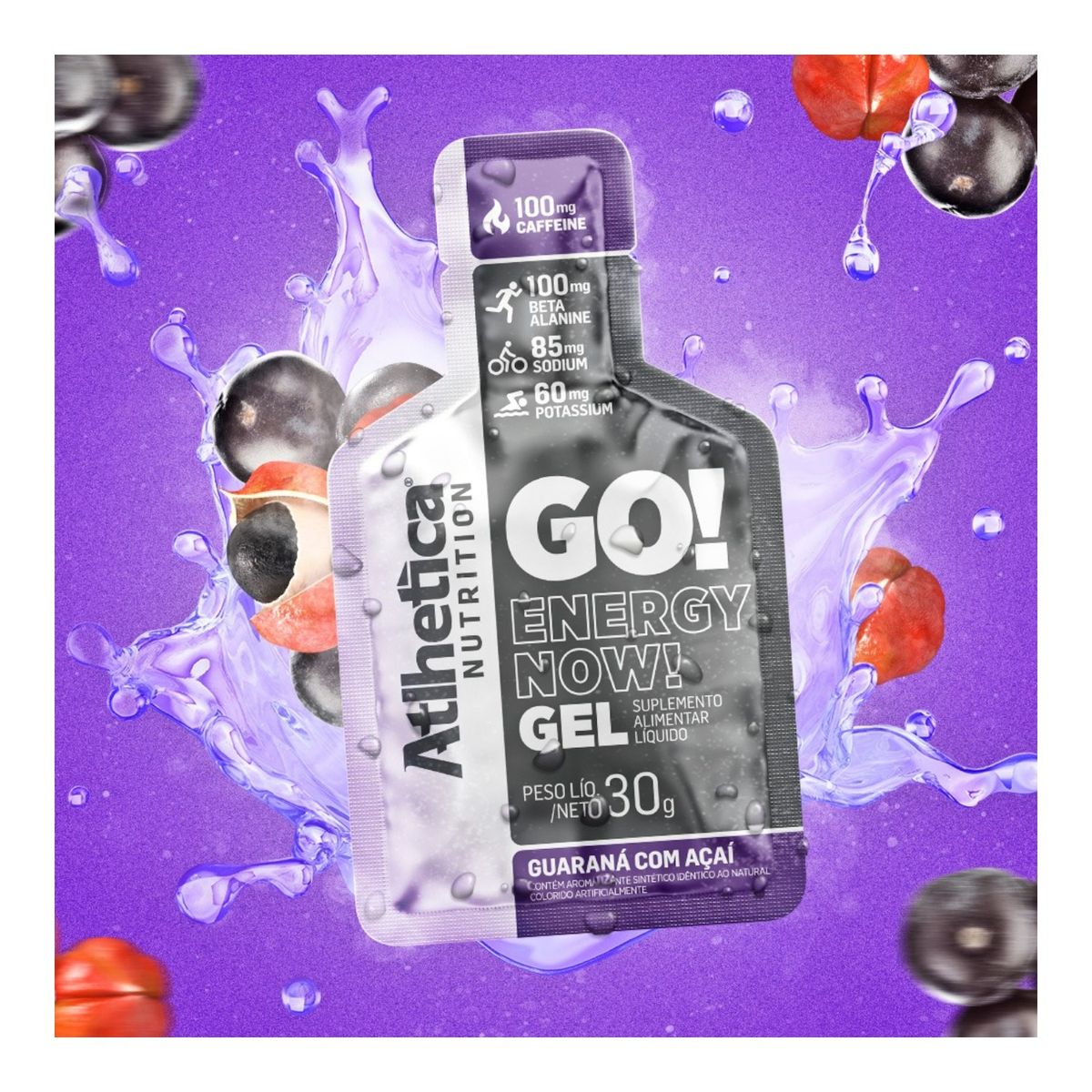 ATLHETICA NUTRITION - Gel Energizante Go! 10 Unidades - Atlhetica Nutrition