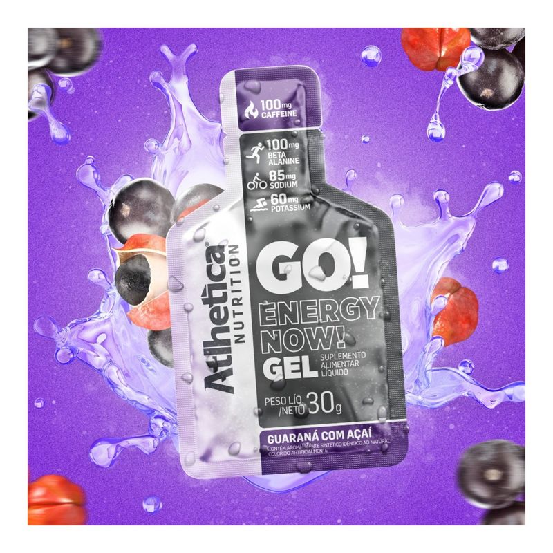 ATLHETICA NUTRITION - Gel Energizante Go! 10 Unidades  Acai - Atlhetica Nutrition
