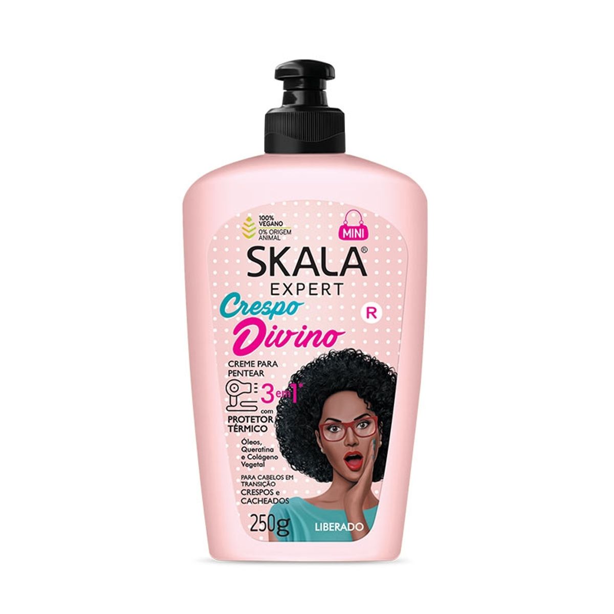 SKALA - Crema De Peinar Crespo Divino 3 En 1 Protección Térmica Skala 250 G