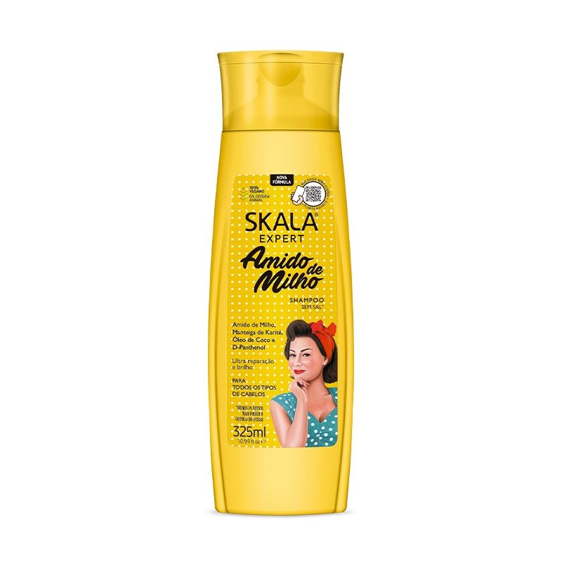 SKALA - Shampoo De Almidón Todo Cabello Sin Sal Skala 325 Ml