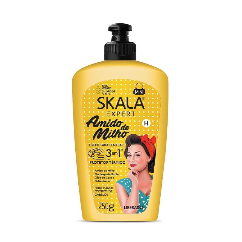SKALA - Crema Peinar Todo Tipo Cabello Protección Térmica Skala 250 G