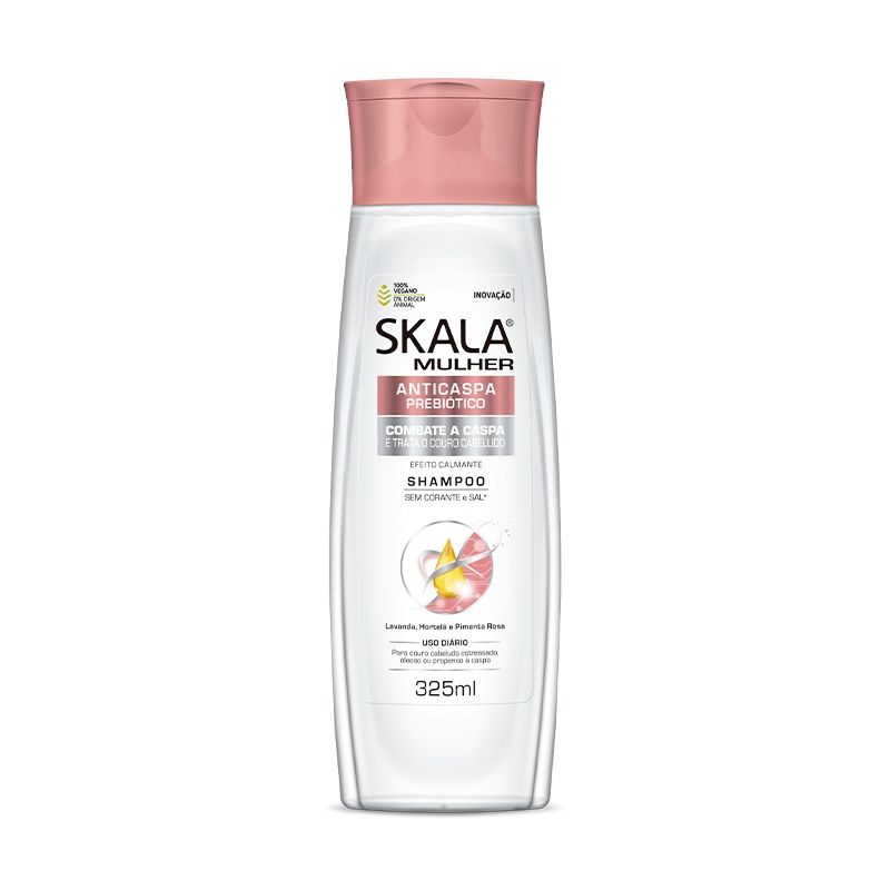 SKALA - Shampoo Cabello Graso Combate La Caspa Sin Sal Skala 325 Ml