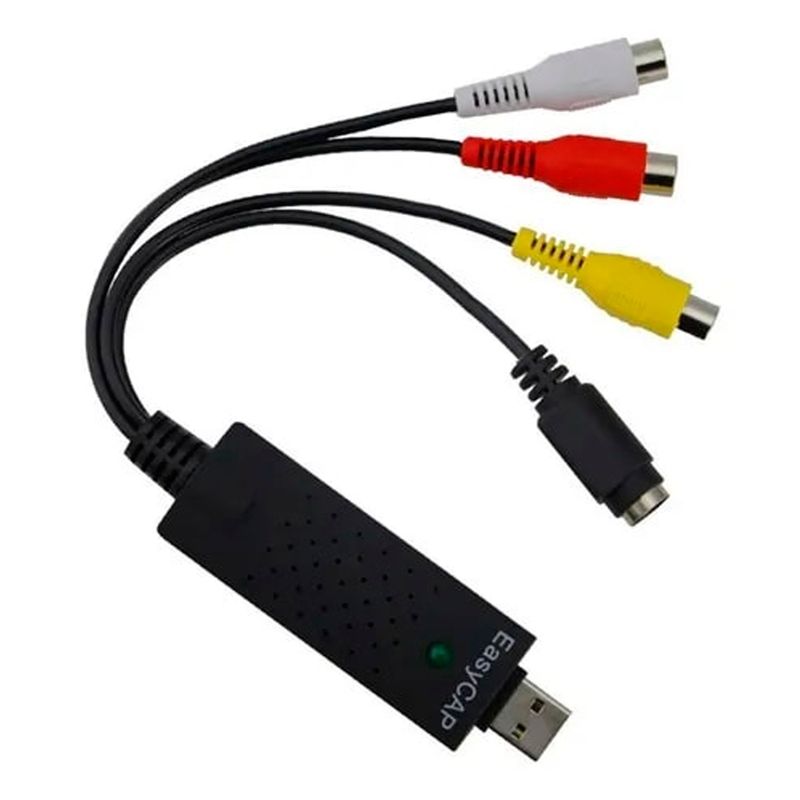 MALIK - Tarjeta Capturadora De Video Easy Cap Via Usb Notebook O Pc