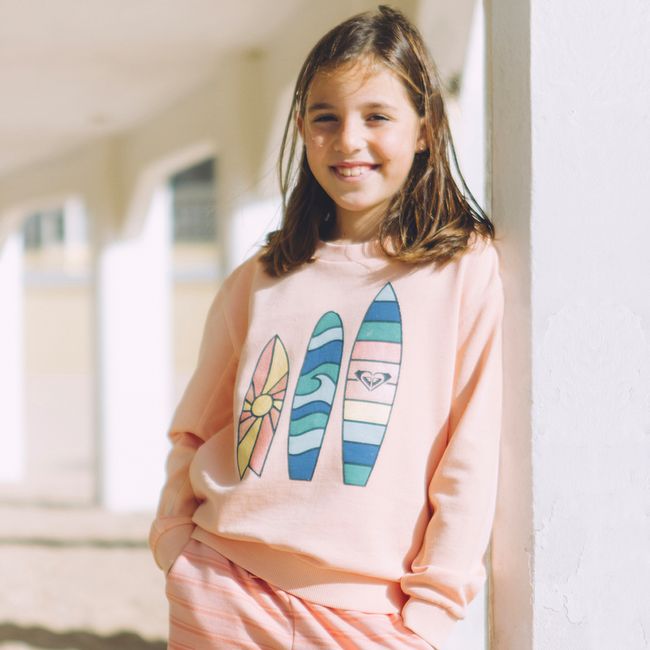 ROXY - Polerón Roxy Oh Happy Day Niña Tropical Peach