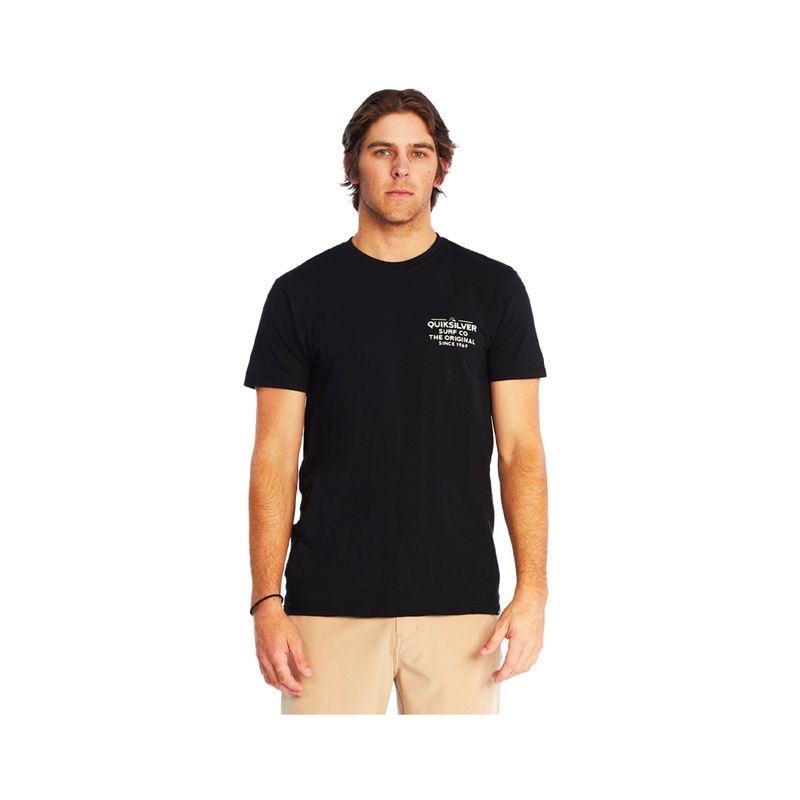 QUIKSILVER - Polera Quiksilver Feeding Line Hombre Black