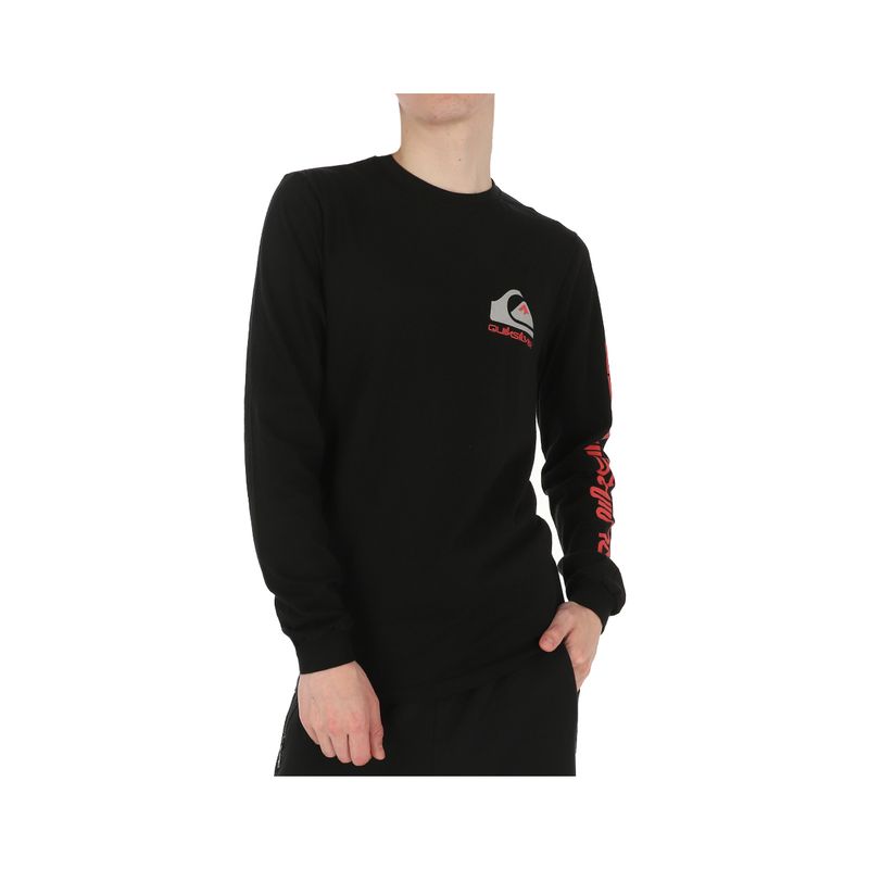 QUIKSILVER - Polera Quiksilver Omni Logo Hombre Black