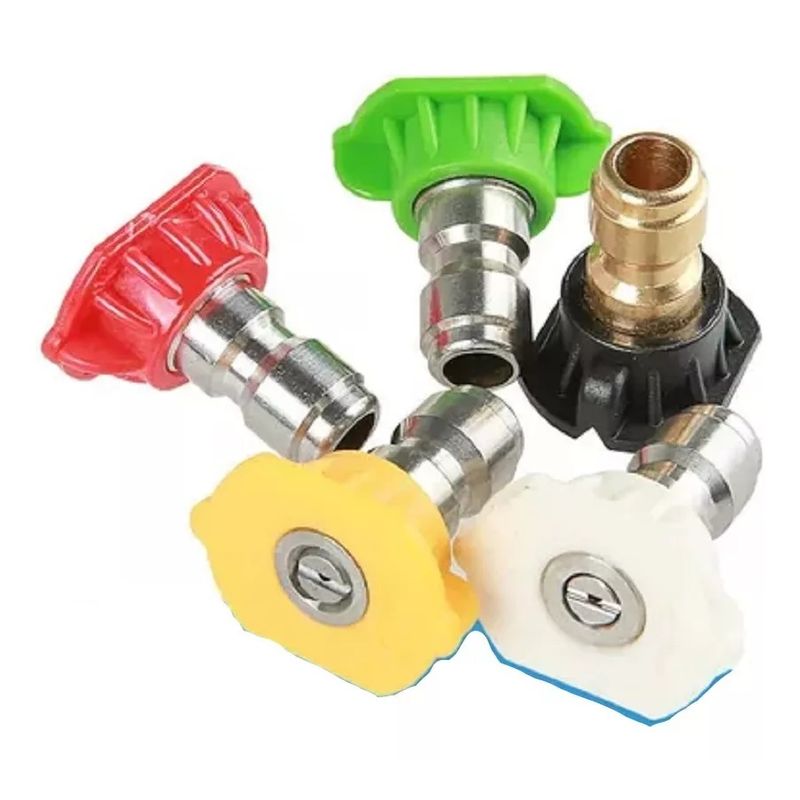 GENERICO - Set  5 Boquillas Par Hidrolavadora  0 15 25 40  Y 65°
