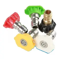 GENERICO - Set 5 Boquillas Par Hidrolavadora 0 15 25 40 Y 65°