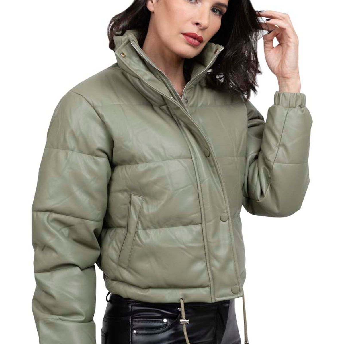 TODOPIEL - Chaqueta de Ecocuero Mujer Verde Todopiel
