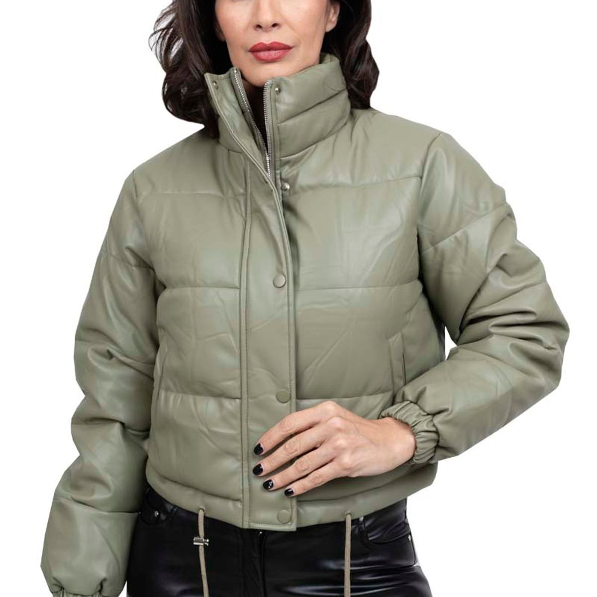 TODOPIEL - Chaqueta de Ecocuero Mujer Verde Todopiel