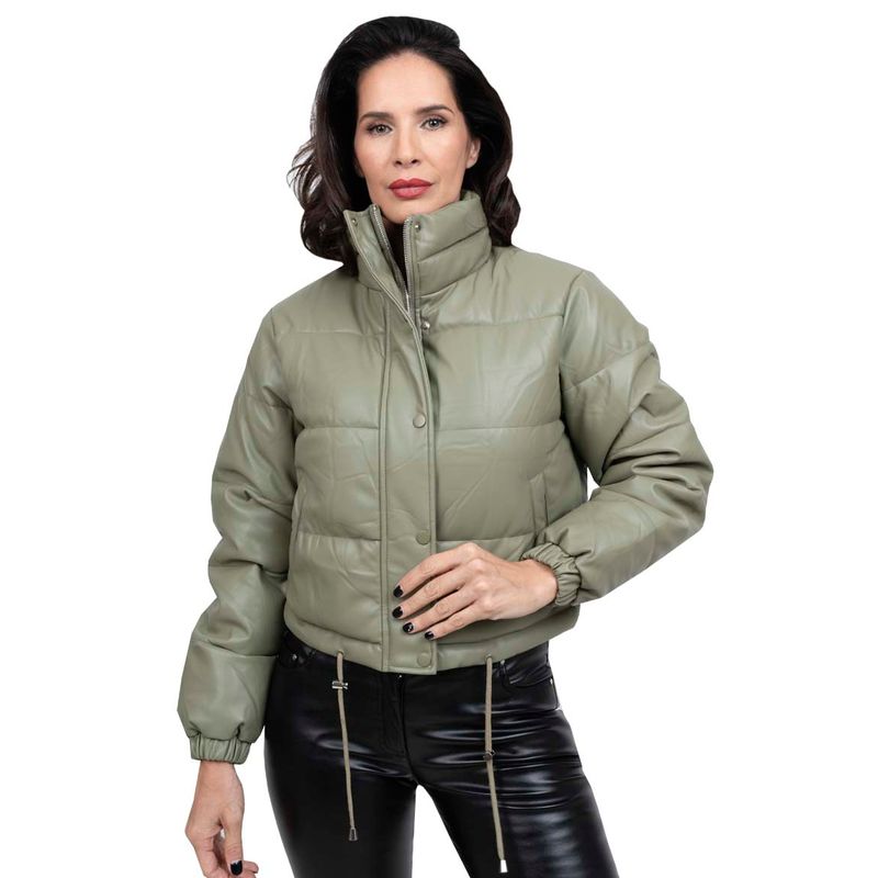 TODOPIEL - Chaqueta de Ecocuero Mujer Verde Todopiel