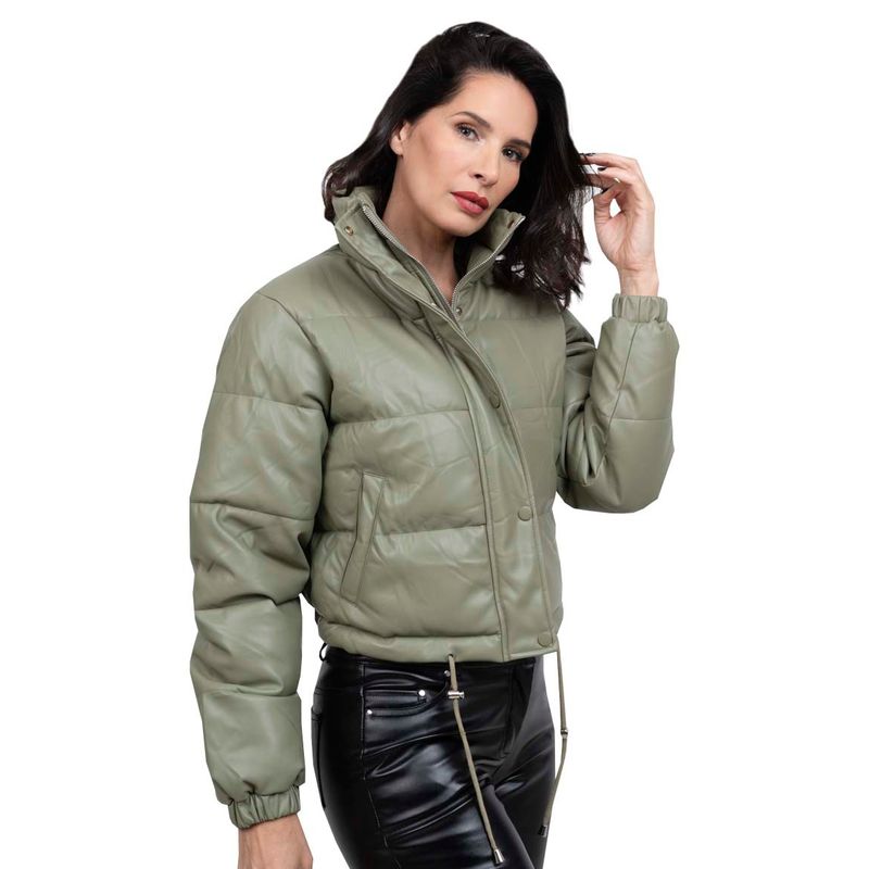 TODOPIEL Chaqueta de Ecocuero Mujer Verde Todopiel