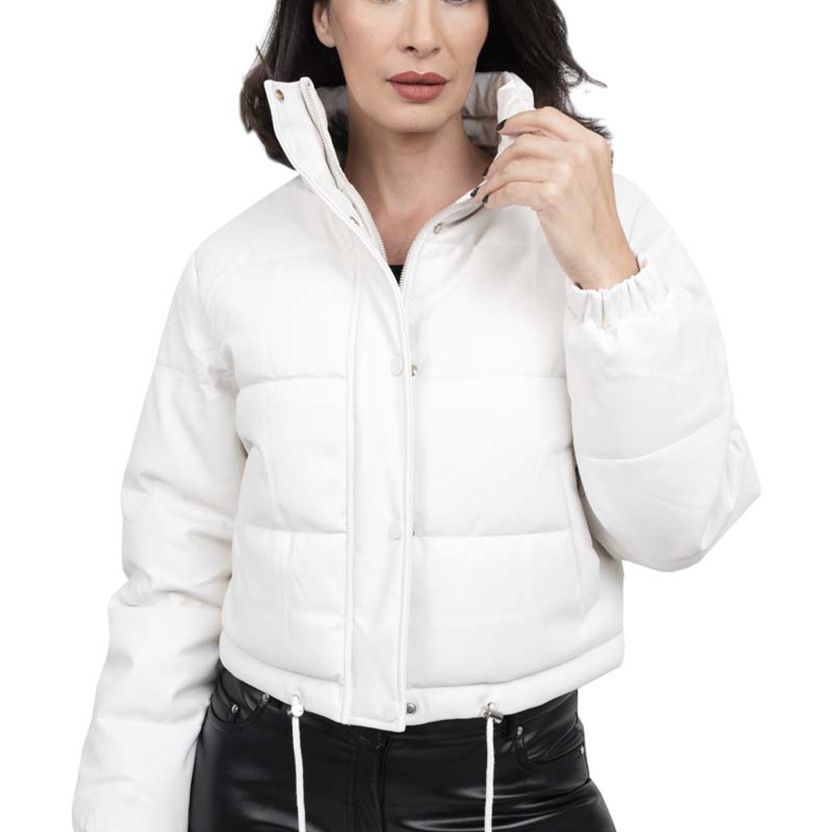 TODOPIEL - Chaqueta de Ecocuero Mujer Blanco Todopiel
