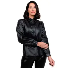TODOPIEL - Chaqueta de Ecocuero Mujer Negro