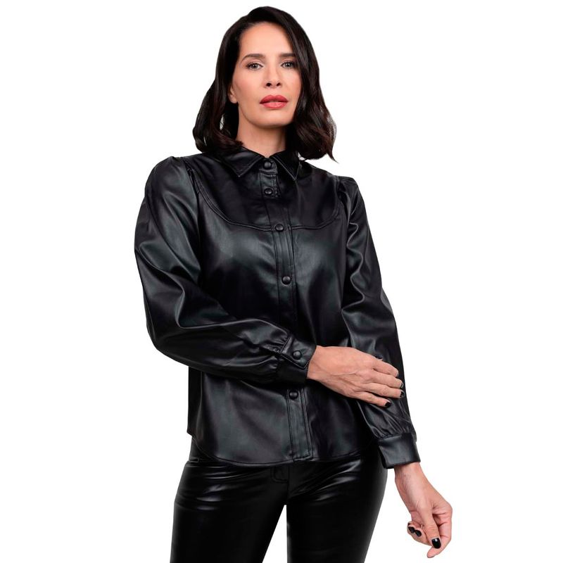 TODOPIEL - Chaqueta de Ecocuero Mujer Negro Todopiel