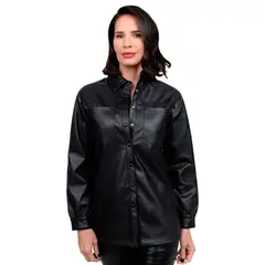TODOPIEL - Chaqueta de Ecocuero Mujer Negro