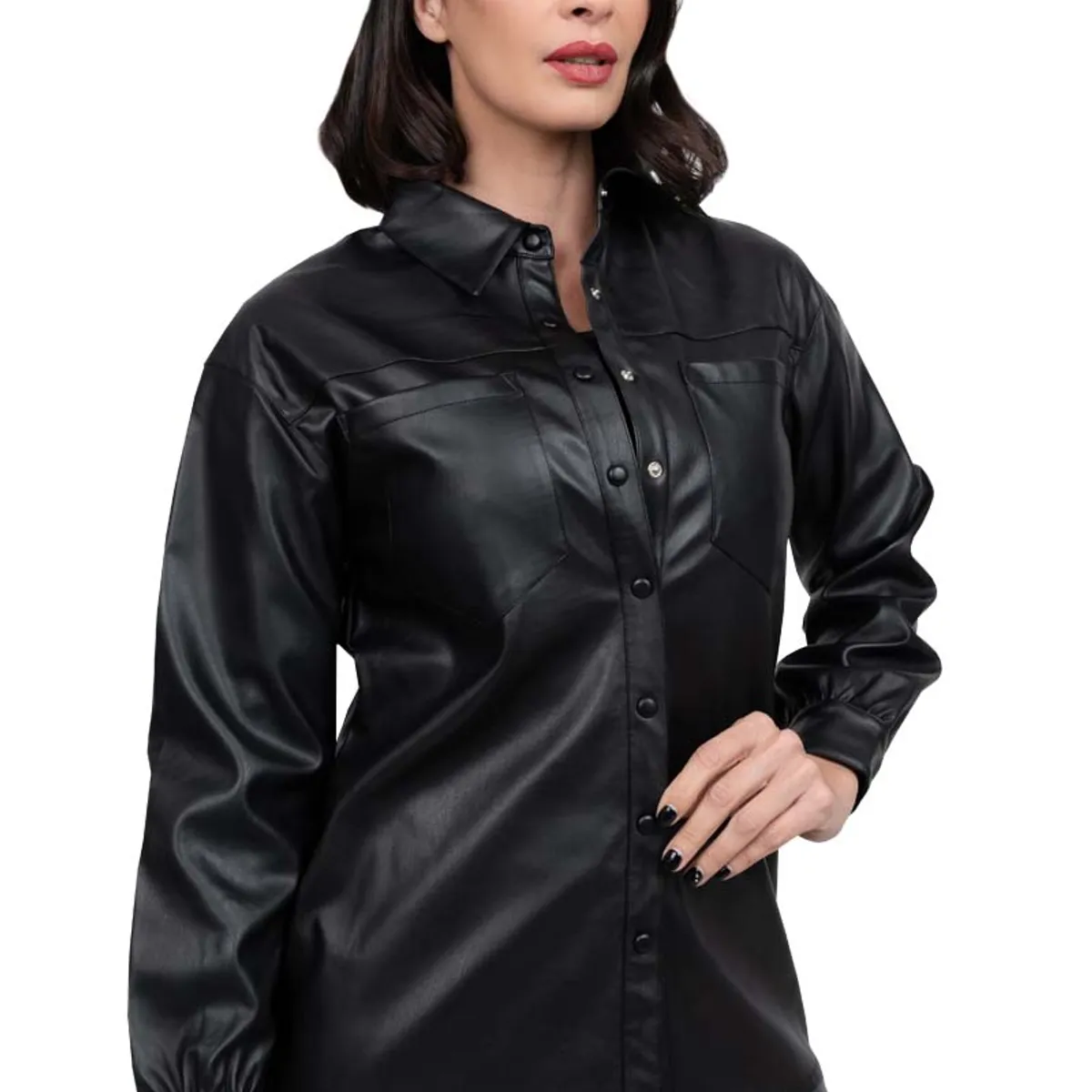 TODOPIEL - Chaqueta de Ecocuero Mujer Negro Todopiel.