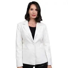 TODOPIEL - Chaqueta de Ecocuero Mujer Blanco