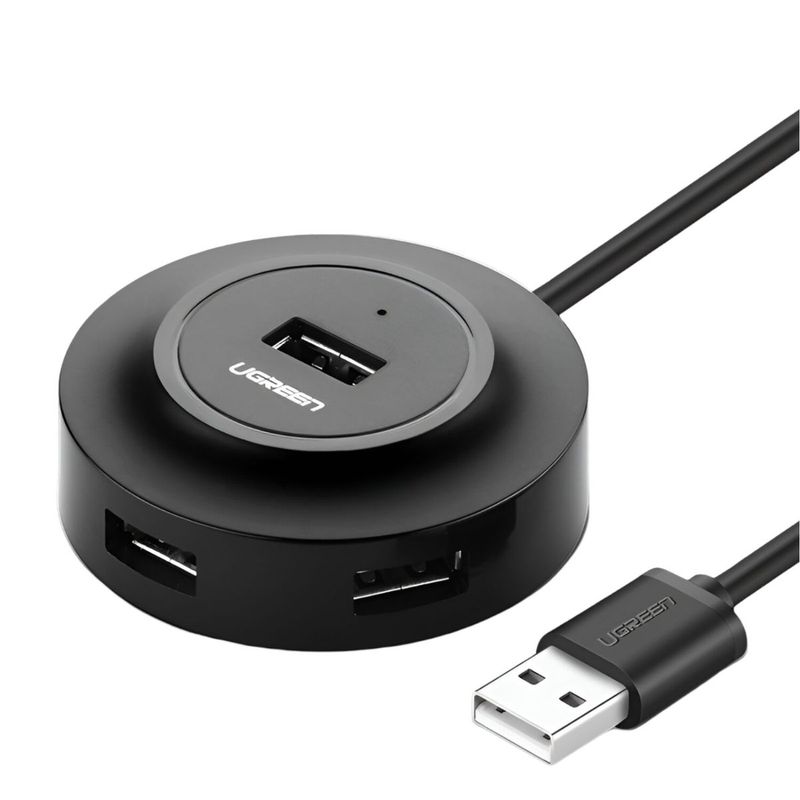 UGREEN - HUB USB 2.0 A a 4 Puertos USB 2.0 A Negro UGREEN