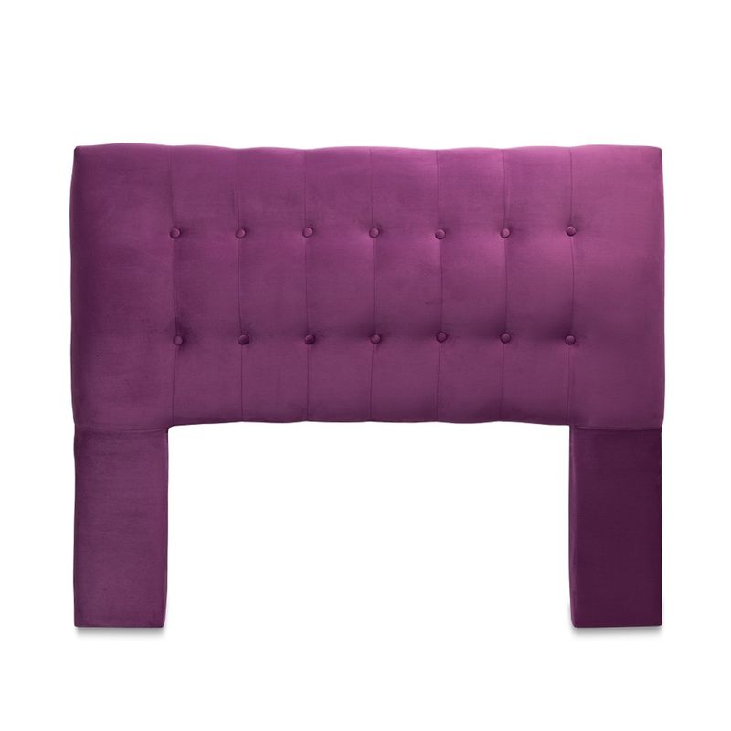 GENERICO - Respaldo Cama 2 Plazas Felpa Morado Sevilla CP