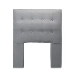 GENERICO - Respaldo Cama 1,5 Plazas Lino Gris Sevilla CP