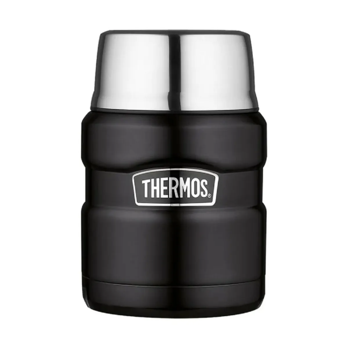 THERMOS - Termo de comida Thermos King 470ml acero inoxidable negro