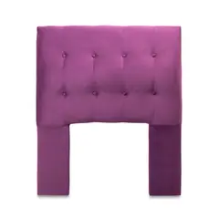 GENERICO - Respaldo Cama 1,5 Plazas Felpa Morado Sevilla CP