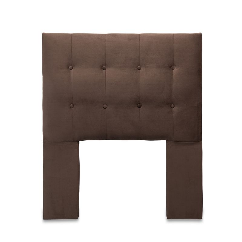GENERICO - Respaldo Cama 1,5 Plazas Felpa Chocolate Sevilla CP