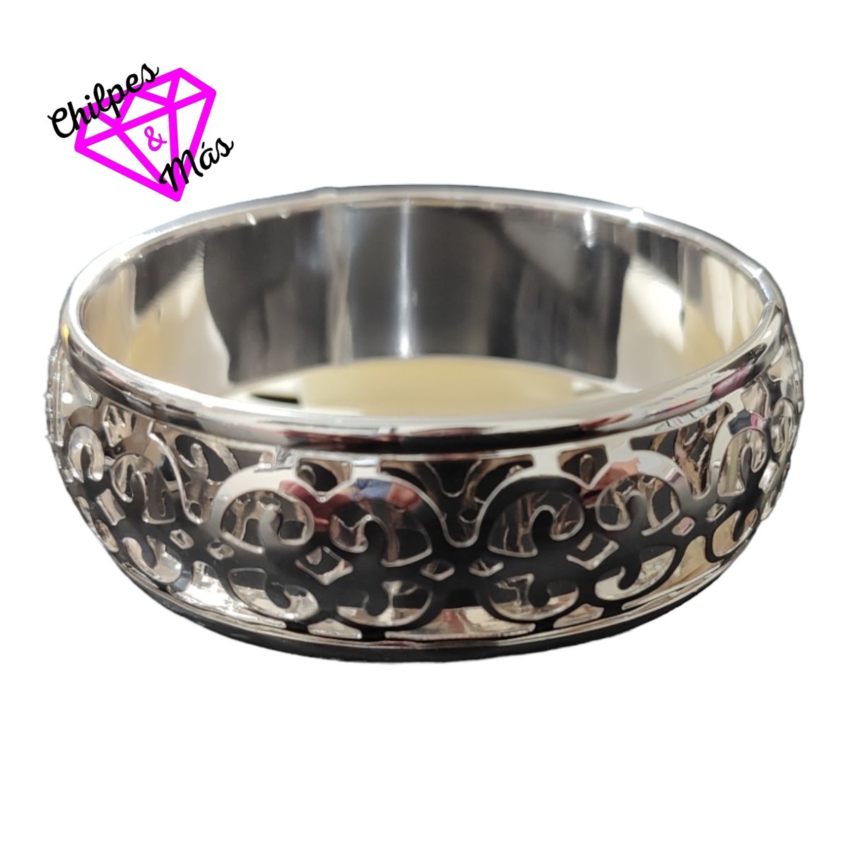 CHI - Pulsera estilo vintage plateada