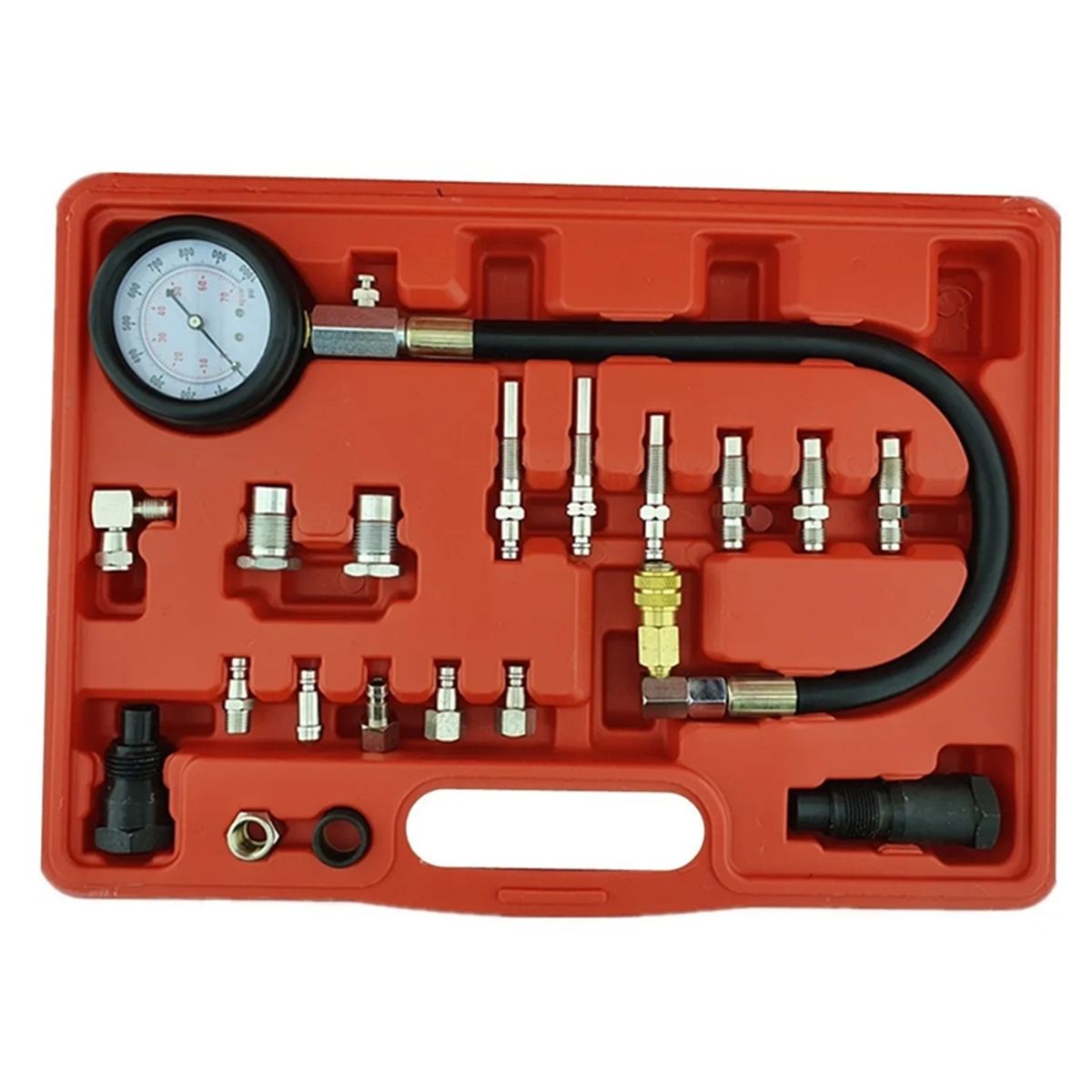 GENERICO - Set Manometro Compresimetro Diesel Petrolero Universal