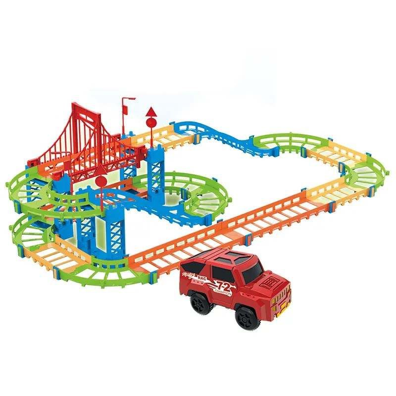 GENERICO - Pista De Auto 85 Piezas Autopista Con auto mini rc…