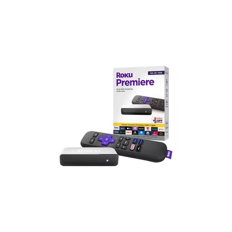 ROKU - Roku Premiere 4K HDR - Dispositivo de streaming 3920RW