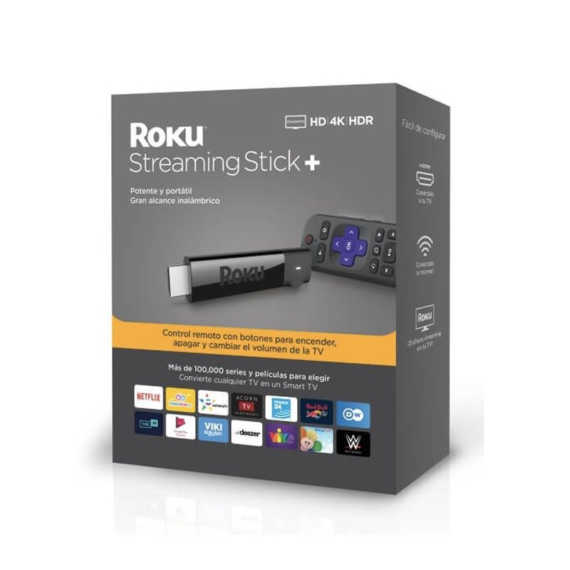 ROKU - Roku Streaming Stick Plus 4K Modelo 3810