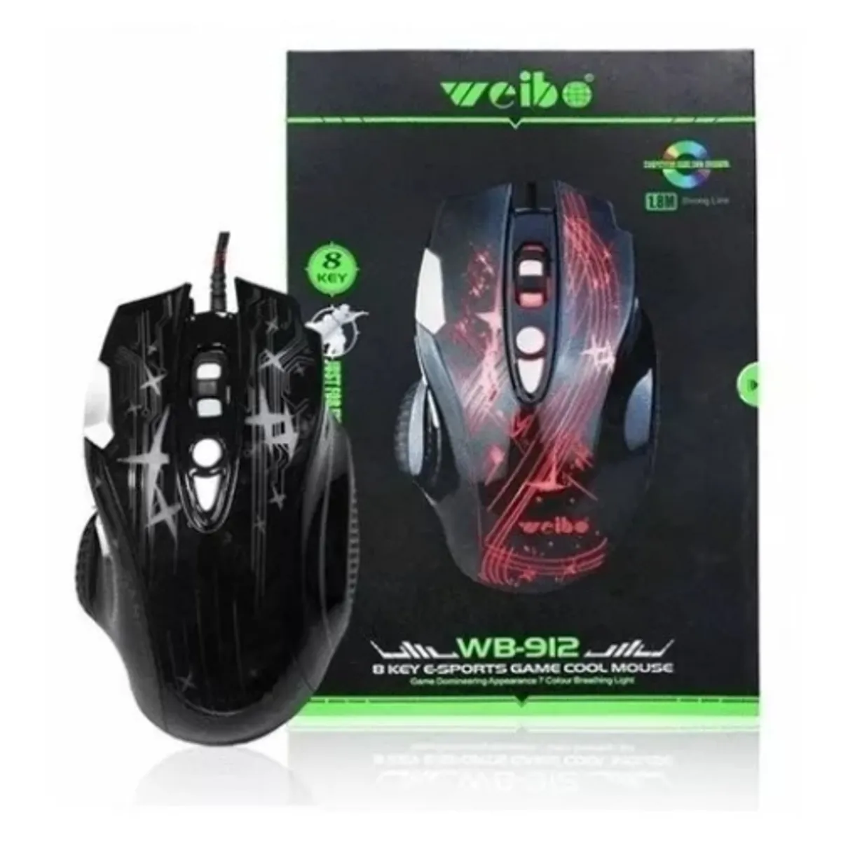 WEIBO - Mouse Weibo Gamer Alambrico Usb