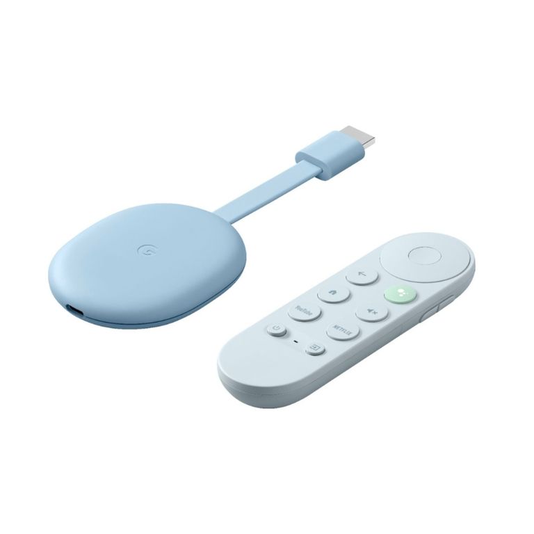 GOOGLE Chromecast Con Google TV 4K - Celeste | falabella.com